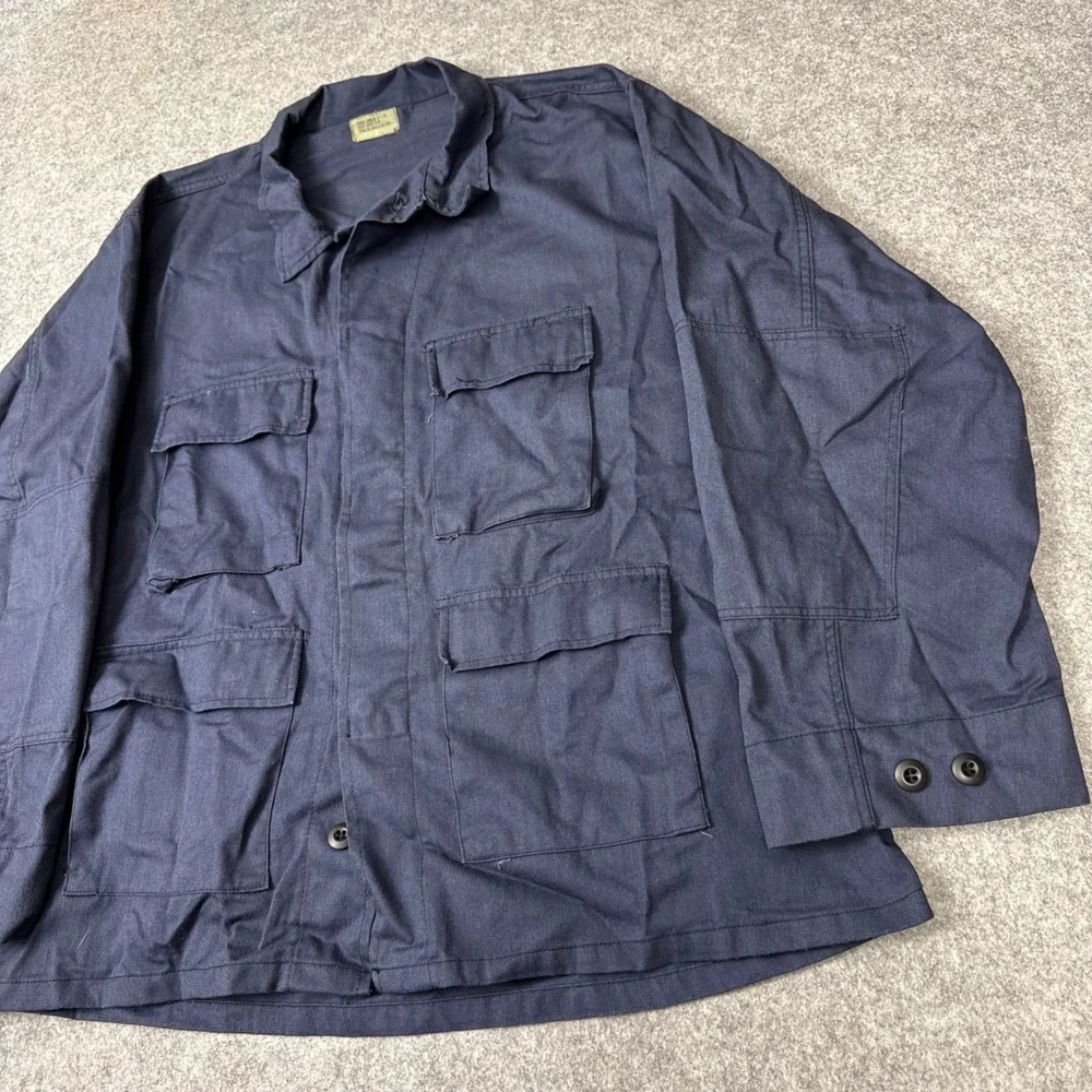 Military Issue Navy BDU Field Jacket Mens XL Regular Utility Coat 8415-01-084